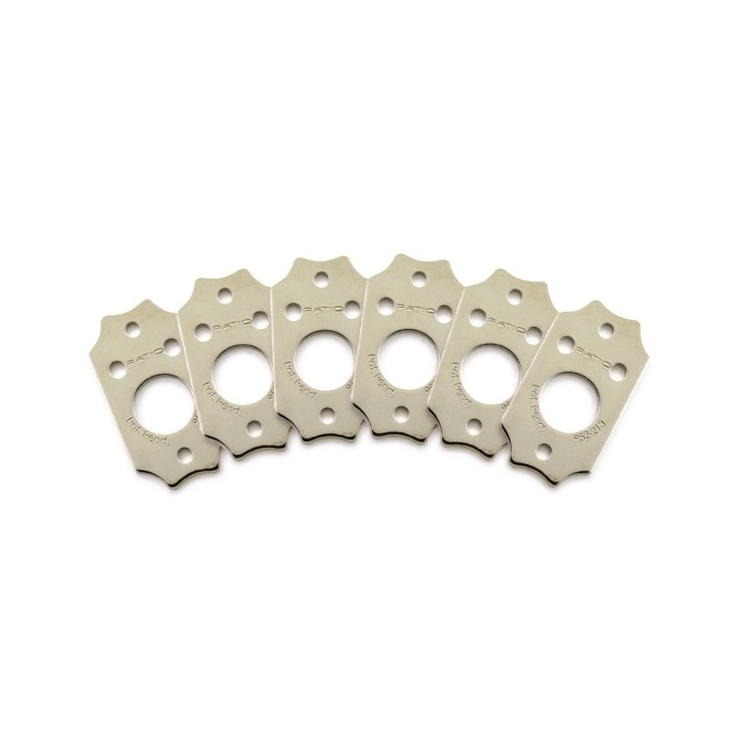 Ratio InvisoMatch PRT-952-213 - Premium Mounting Plates, Gibson Style Screw Hole - Nickel